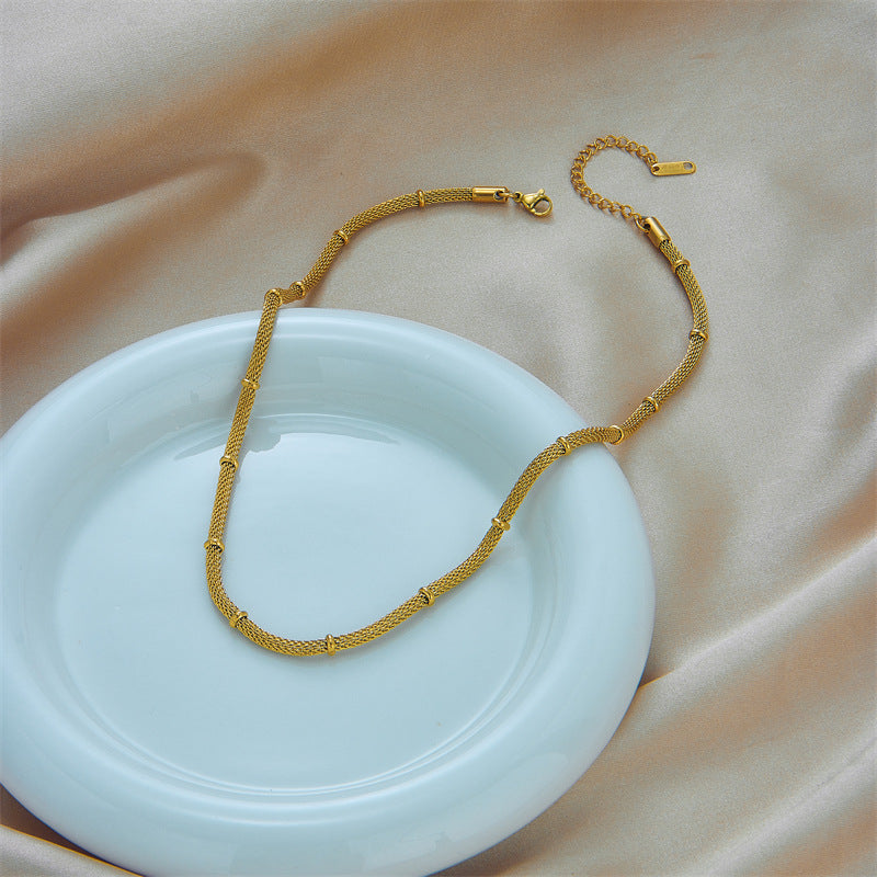 Women Chain Titanium Steel Electroplating Jewelry Sets