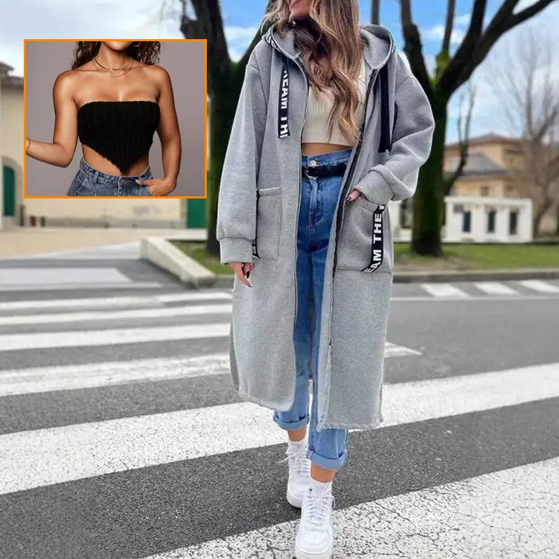 🔥2025 New Arrival Pre-Sale✨ Women's Hooded Long Sweatshirt🍂