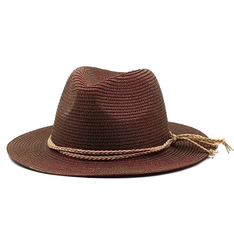 Women's Minimalist Classic Style Bow Knot Flat Eaves Straw Hat