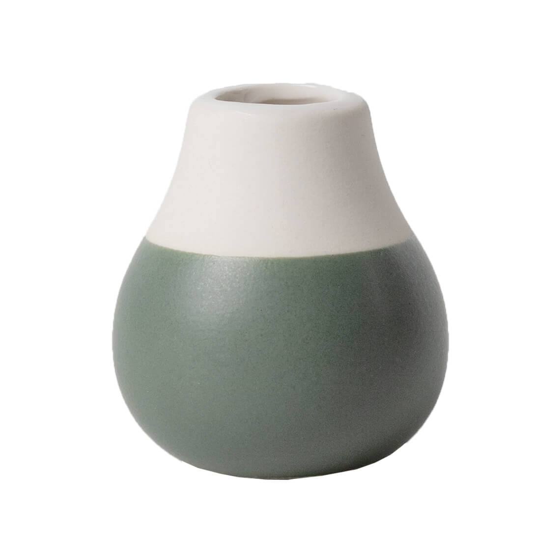 Pastel Mini Vases. Set of 4 - Green