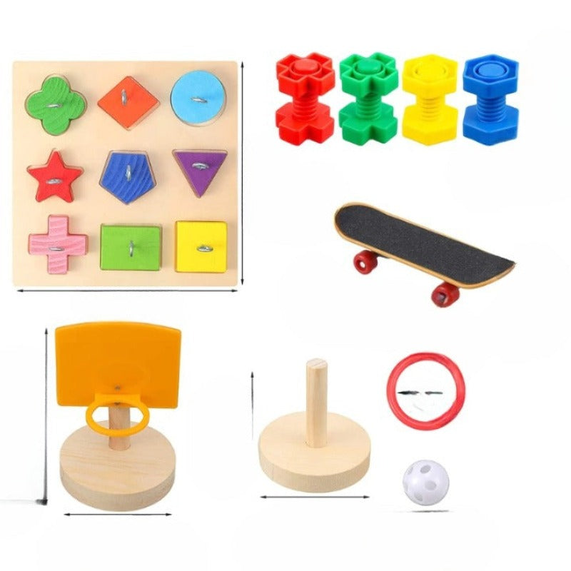5 Pcs Bird Training Toys