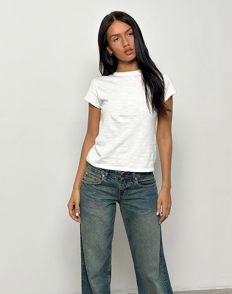 Clio Baggy Tee in Ivory