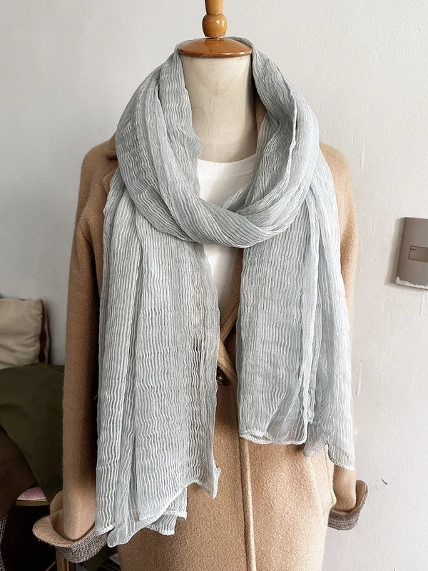 Women's Elegant Sweet Color Block Silk Silk Scarf