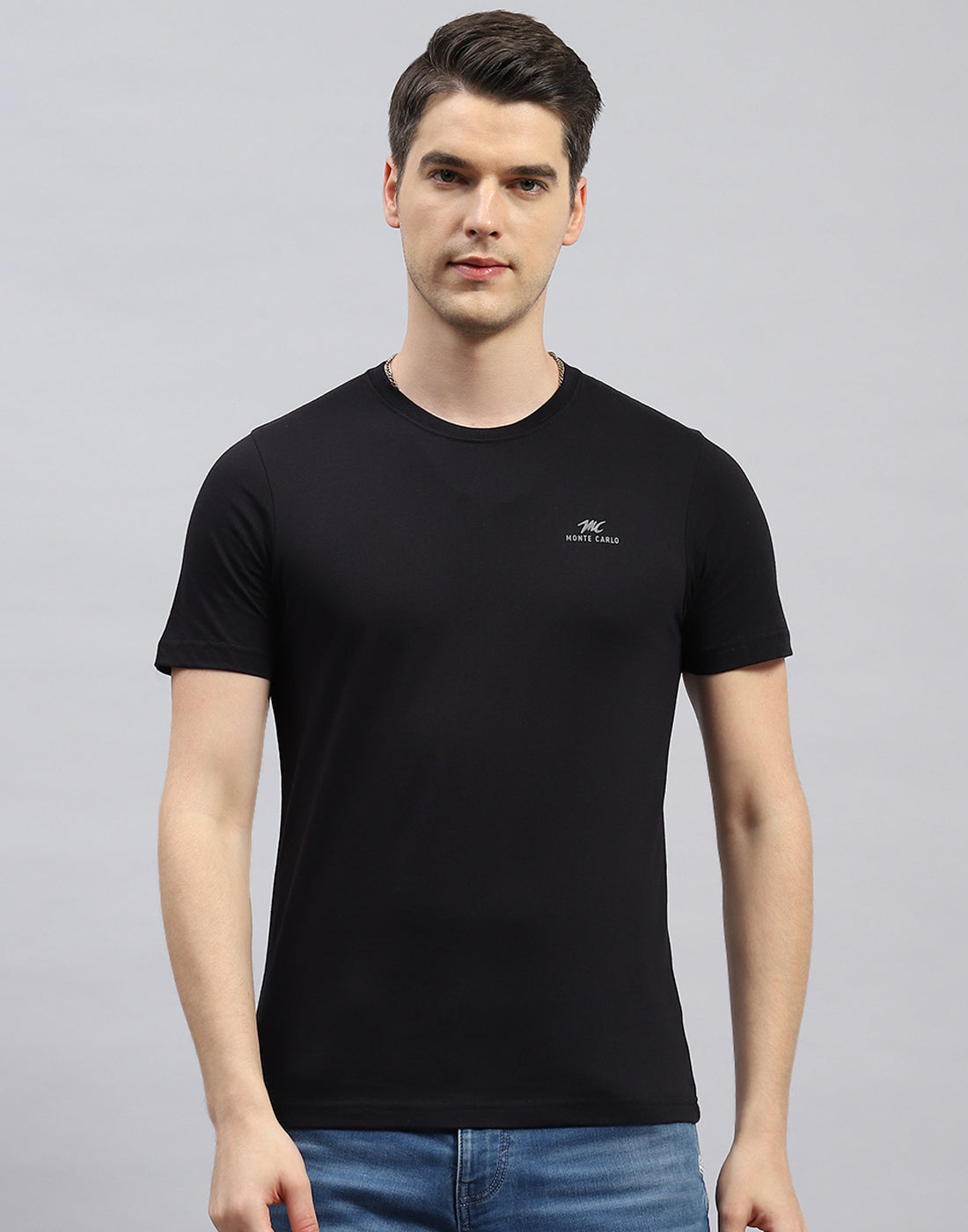 Men Black Solid Round Neck Half Sleeve T-Shirt (Pack of 3)