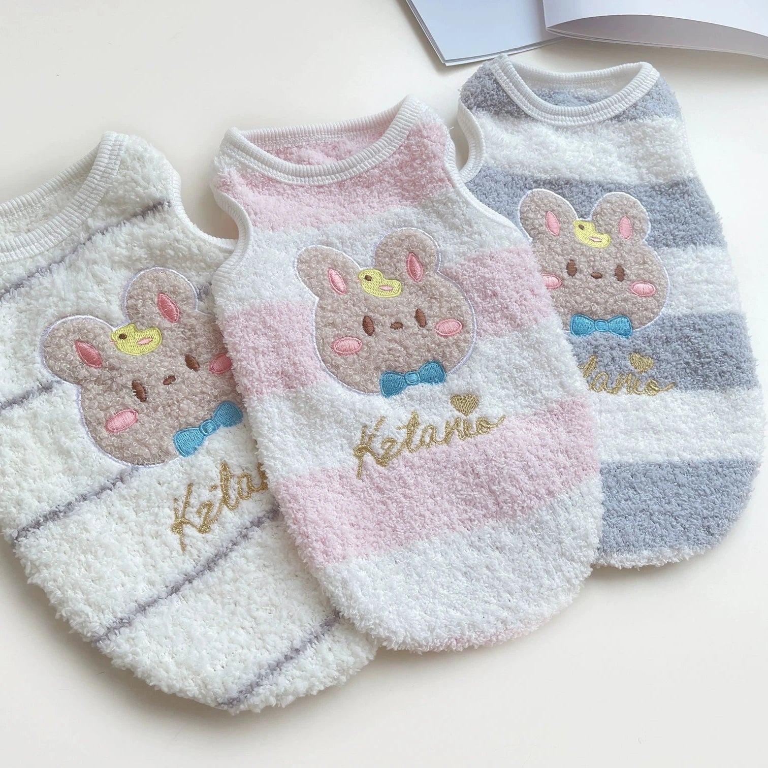 Rabbit Pattern Soft Warm Dog Cat Vest