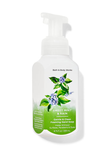 Bath &  Body Works Sweet Mint & Rain Gentle & Clean Foaming Hand Soap 259ml