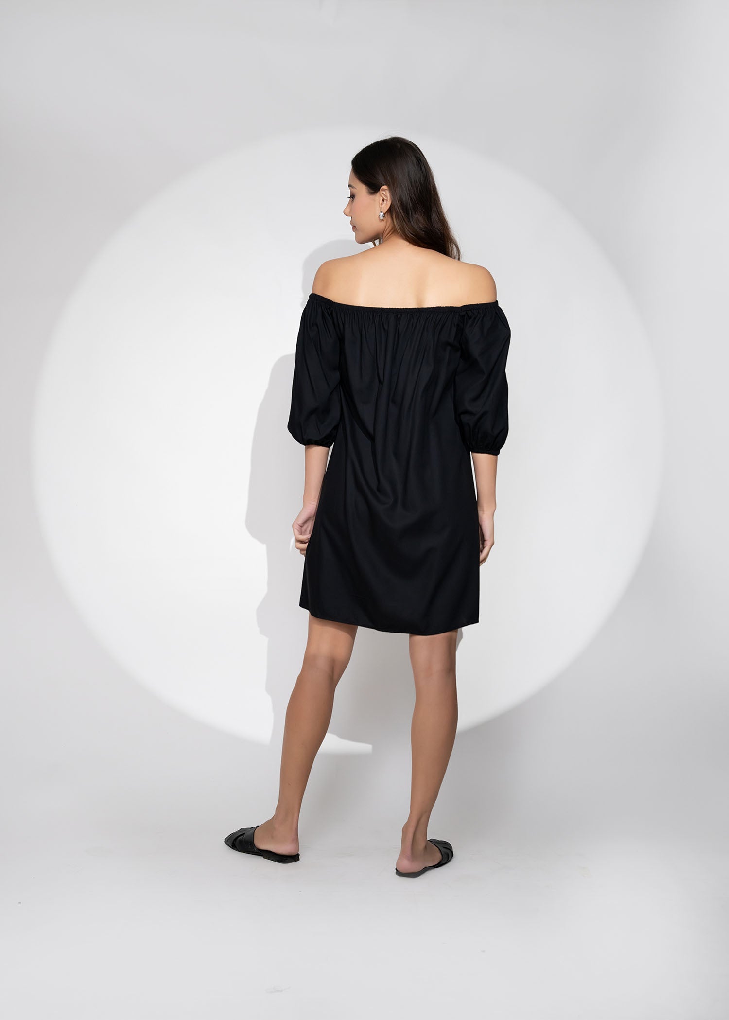 Off Shoulder Basic Dress