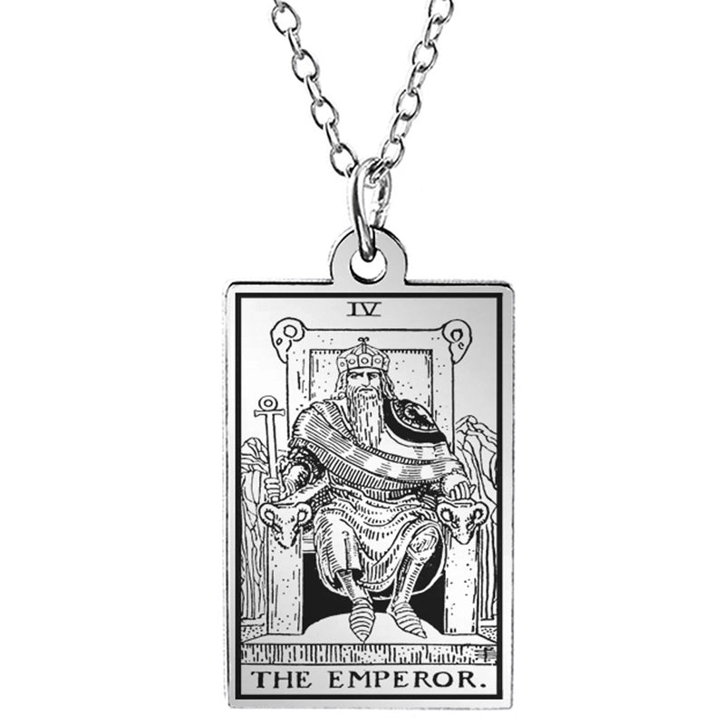 Retro Geometric Stainless Steel Pendant Necklace Plating Stainless Steel Necklaces 1 Piece