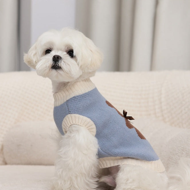 Sweet Bear Printed Dog Cat Sweater