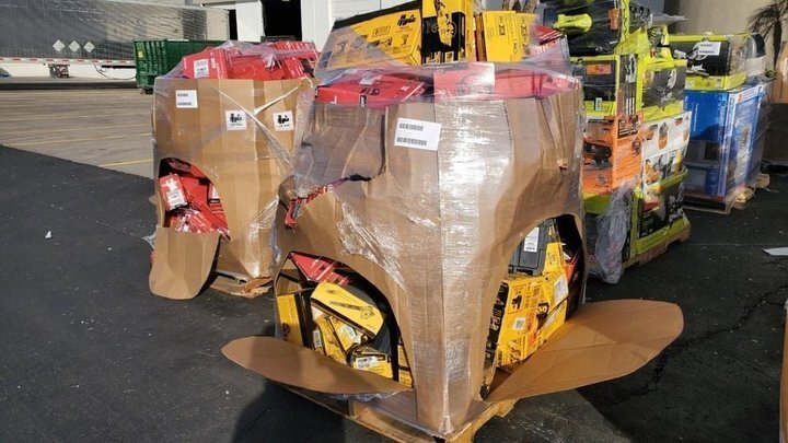 🎁2025  Amazon Customer Returns Tool Pallets Online⭐Buy 7 FOOT TALL “MONSTER” PALLETS Online