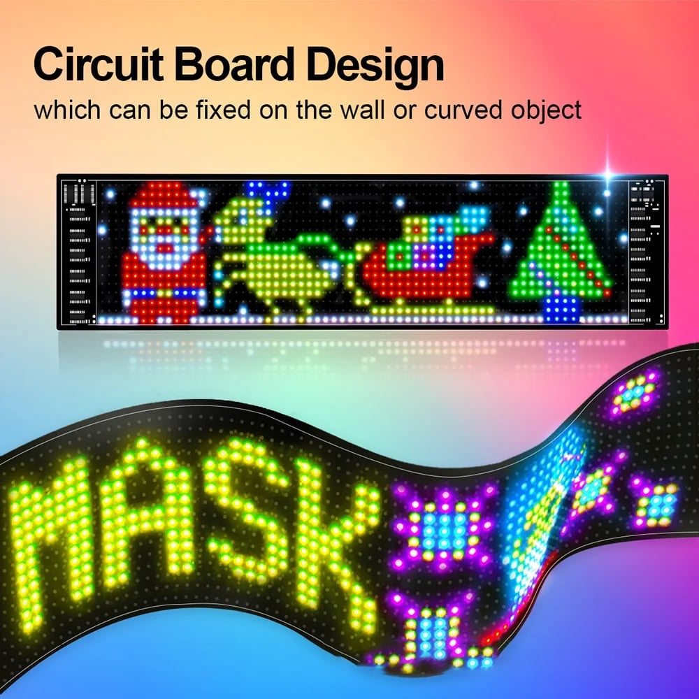 🎁LAST DAY SALE-49% OFF🎁Ultra-thin flexible Bluetooth LED screen