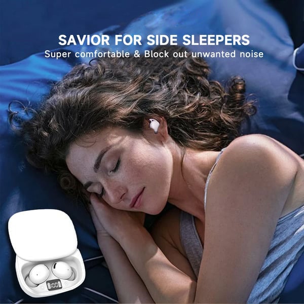 Ergonomic Design Wireless In-Ear Headphones for Side Sleepers