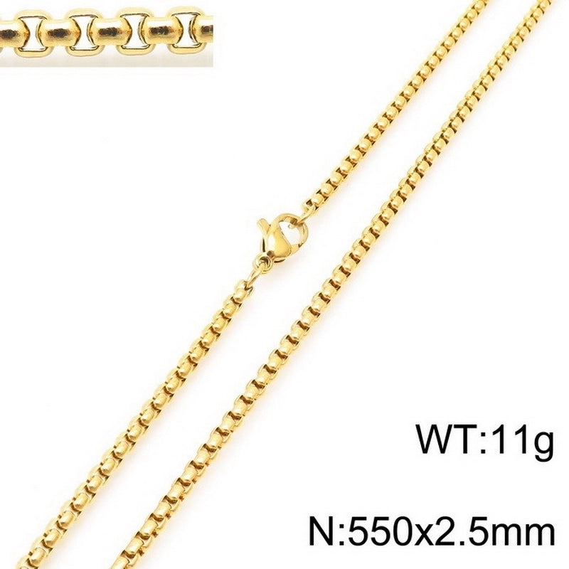 Minimalist Geometric Stainless Steel Plating Necklace 1 Piece