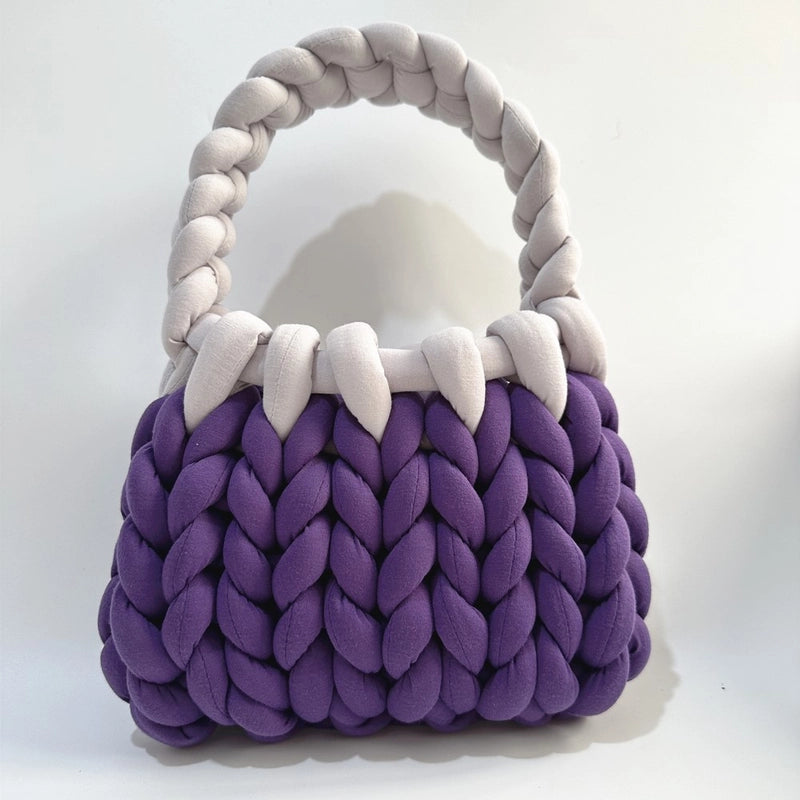 Women's Polyester Color Block Elegant Classic Style Square Open Handbag