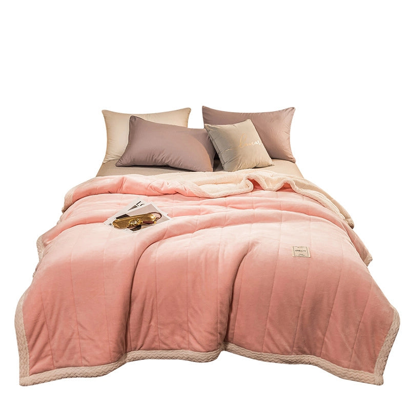 Casual Elegant Pastoral Solid Color Polyester Blanket Bedding