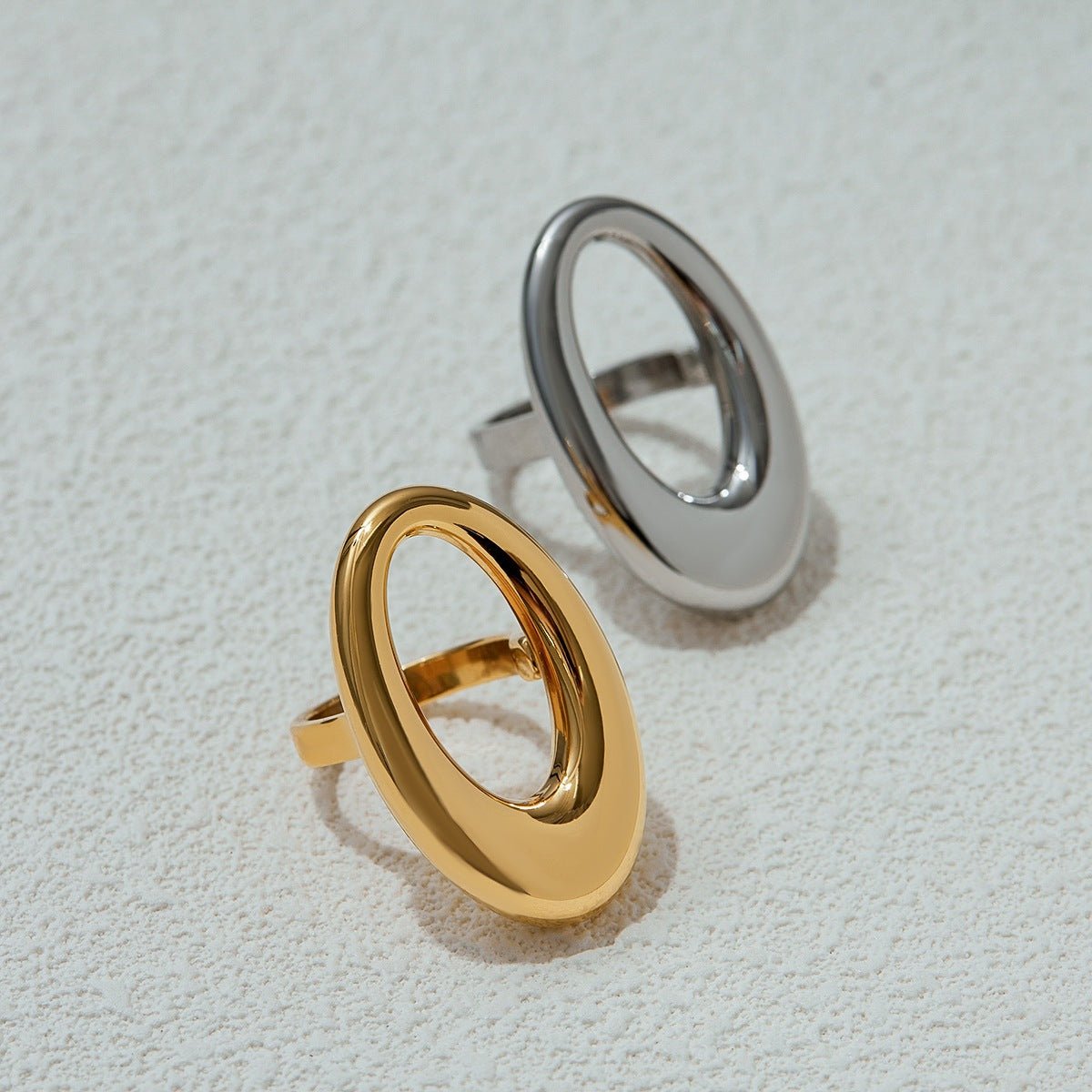 Geometric Ring Titanium Steel Jewelry Niche Design Ring Stainless Steel Ring