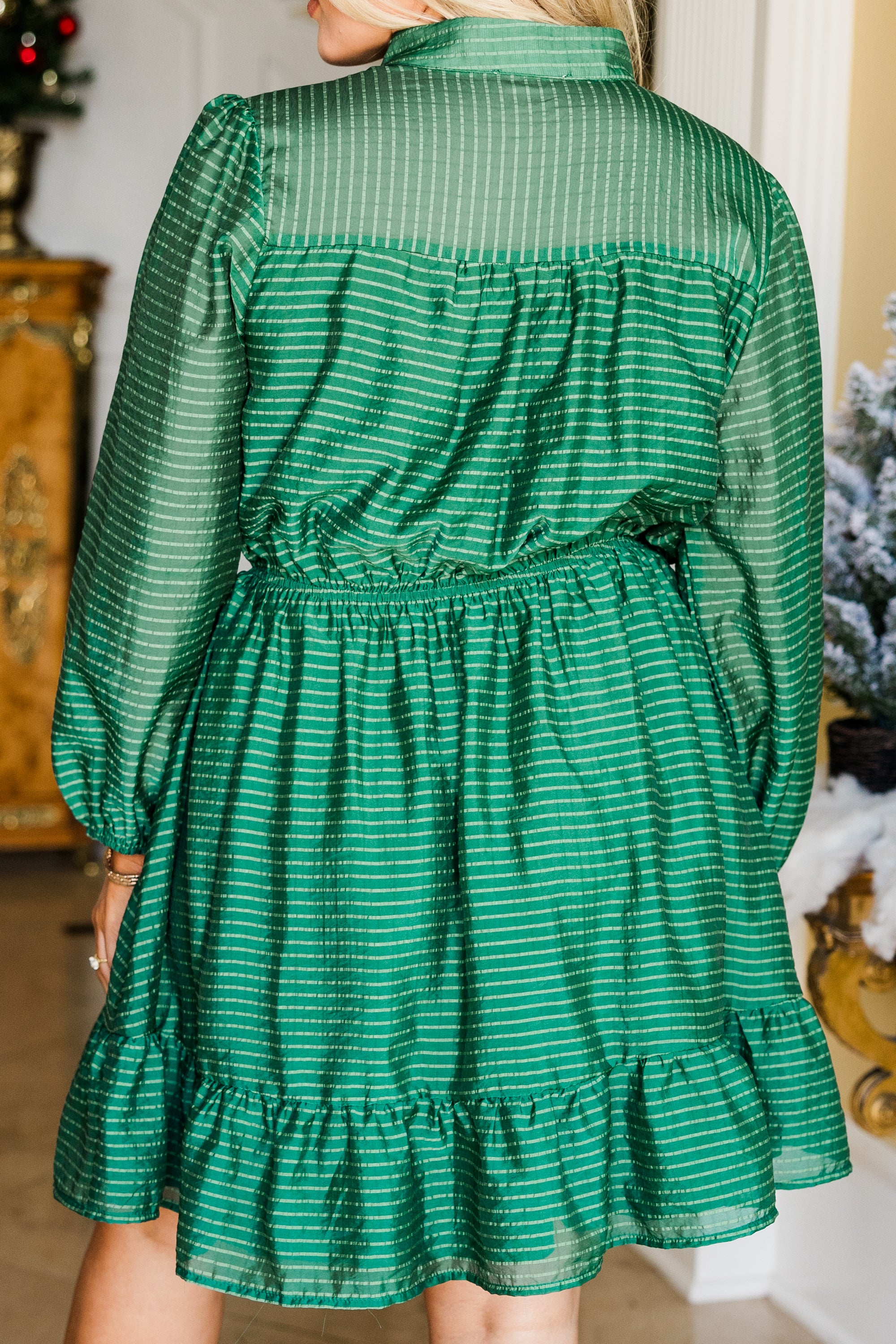 Moments Of Clarity Dress. Hunter Green