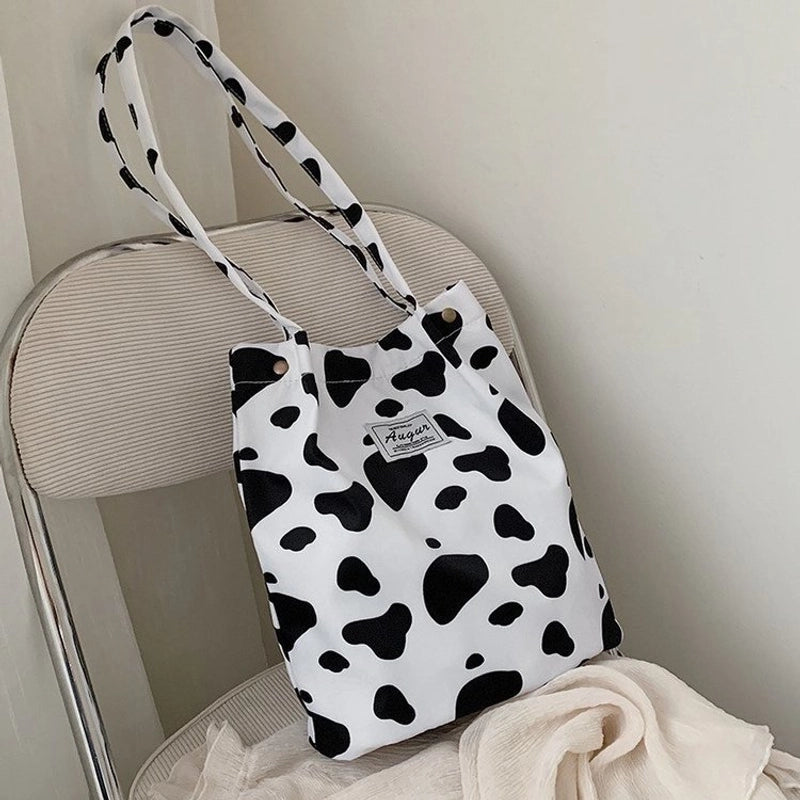 Women's Fashion Cheetah Print Nylon Shopping Bags