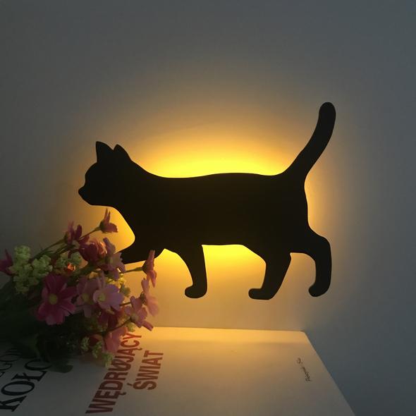 LED Night Light Sound Control-Cat