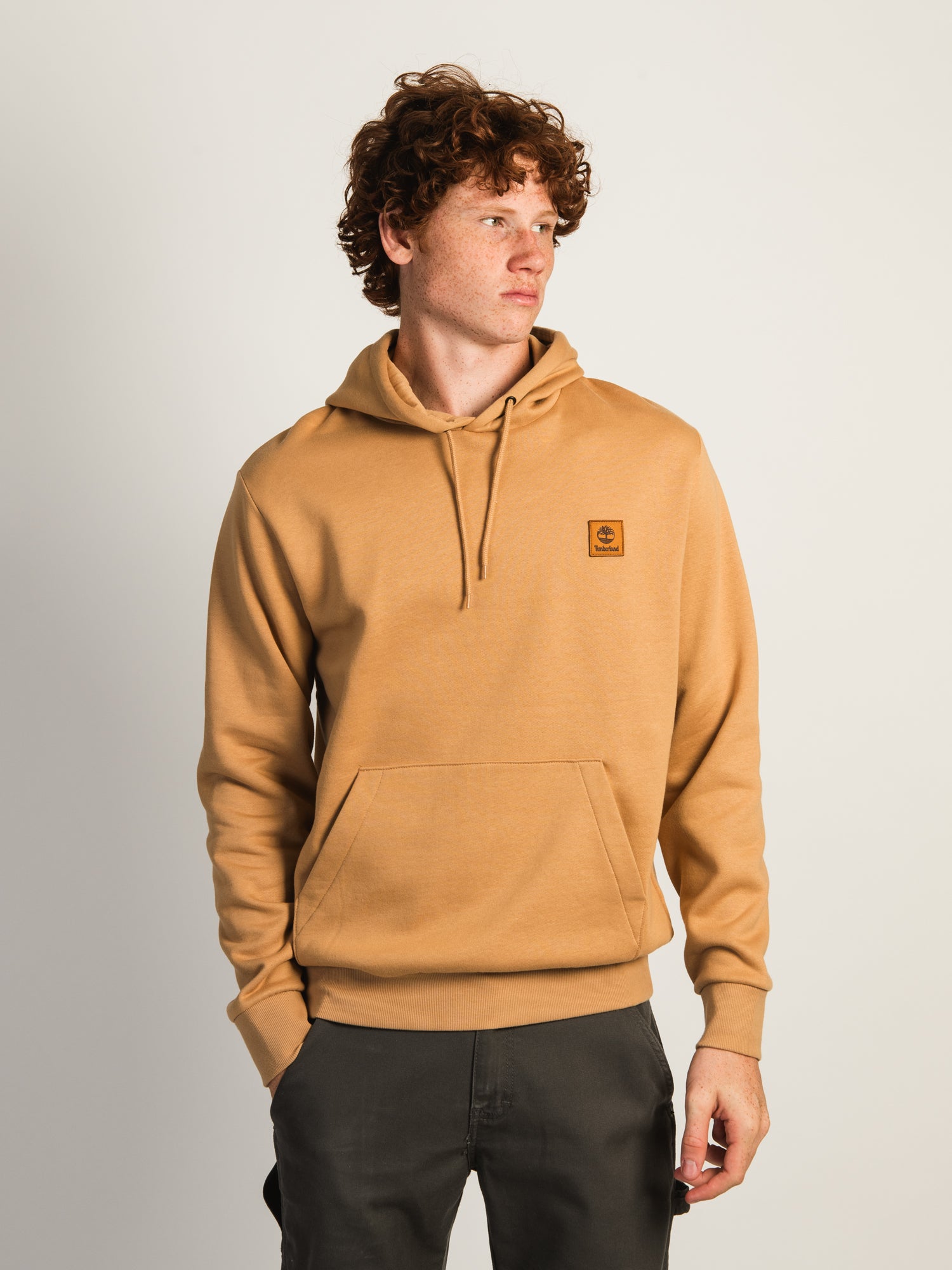 TIMBERLAND WOVEN BADGE PULLOVER HOODIE