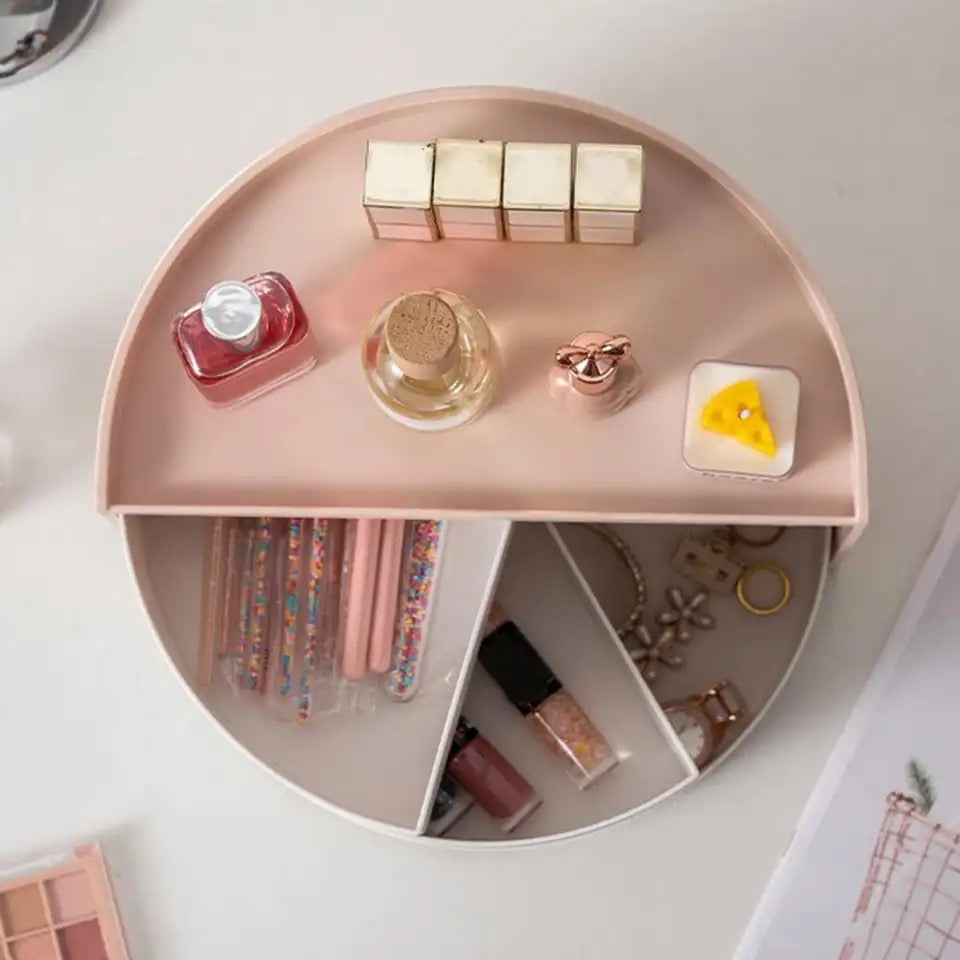 3 LAYERS SEMICIRCLE COSMETIC ORGANIZER