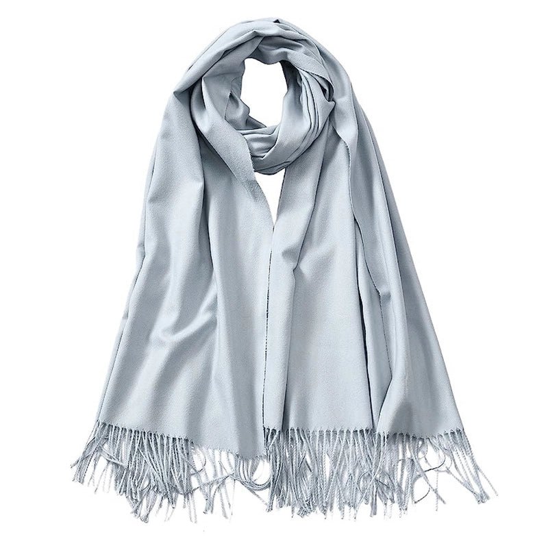 Autumn And Winter New Solid Color Scarf Sweet Wind Imitation Cashmere Scarf Women's Warm Scarf Fashion Shawl