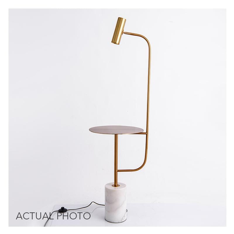 Freya | Gold x Marble Floor Lamp