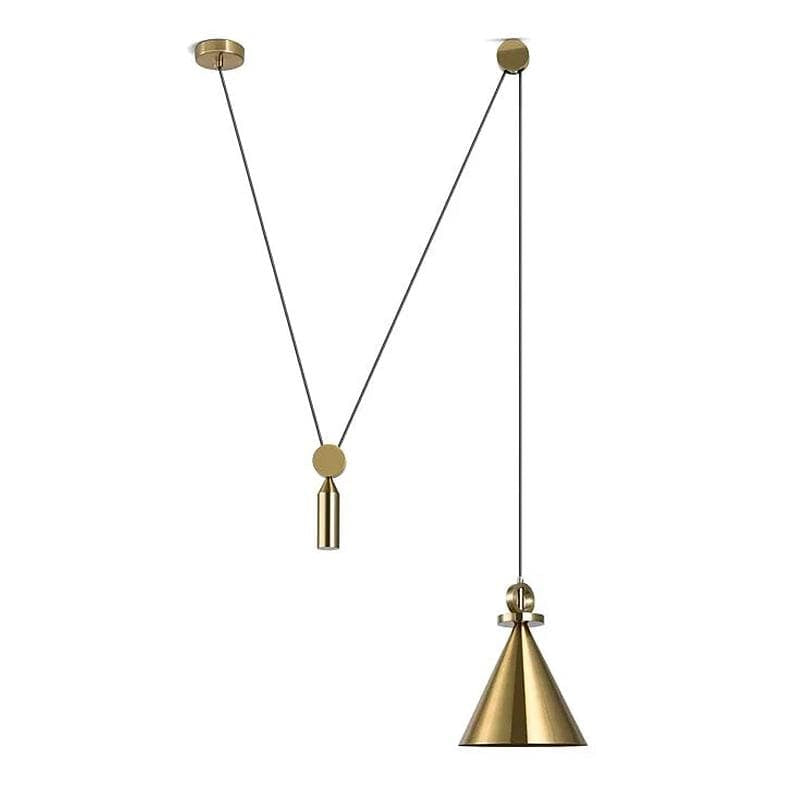 Elsa | Adjustable Brass Pendant Light