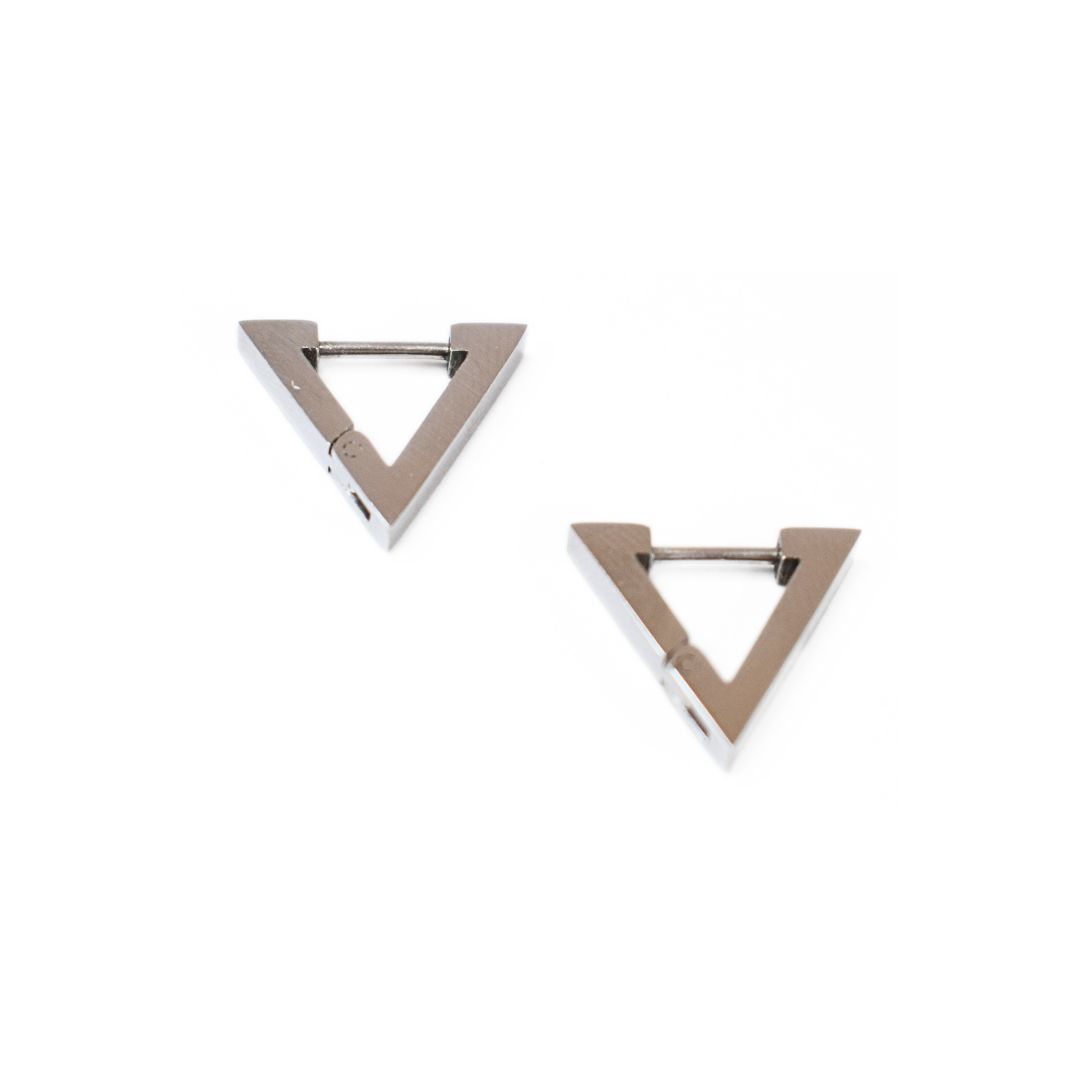 Triangle hoops - Silver