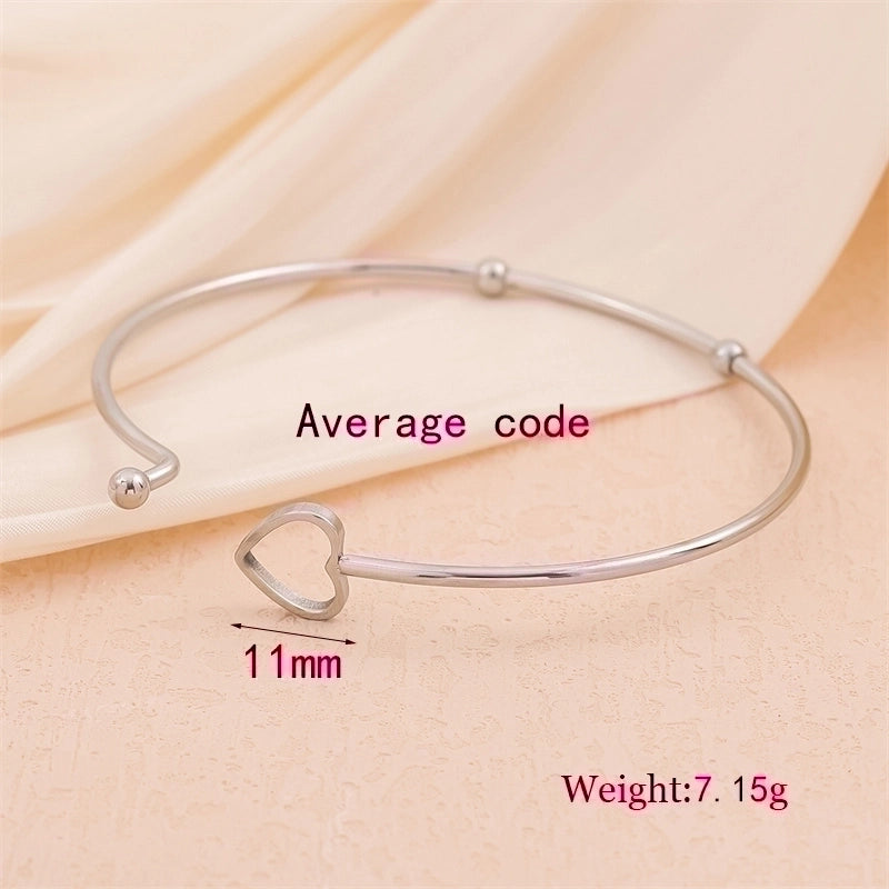 Minimalist Solid Color 201 Stainless Steel 18K Gold Plated Bracelets In Bulk