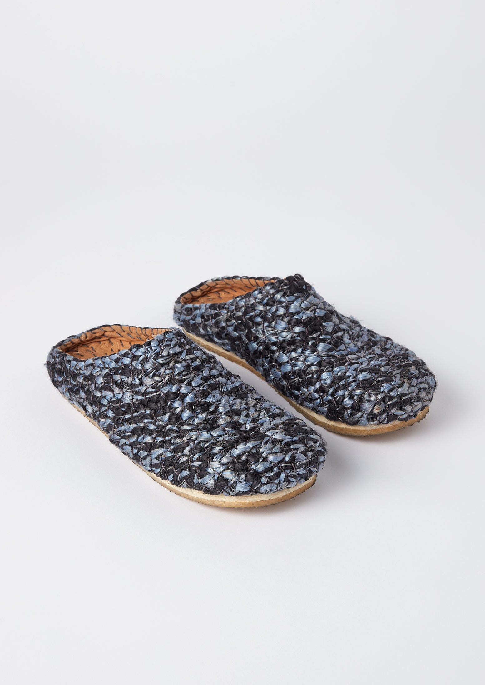Pla Jute Mules | Indigo/Blue