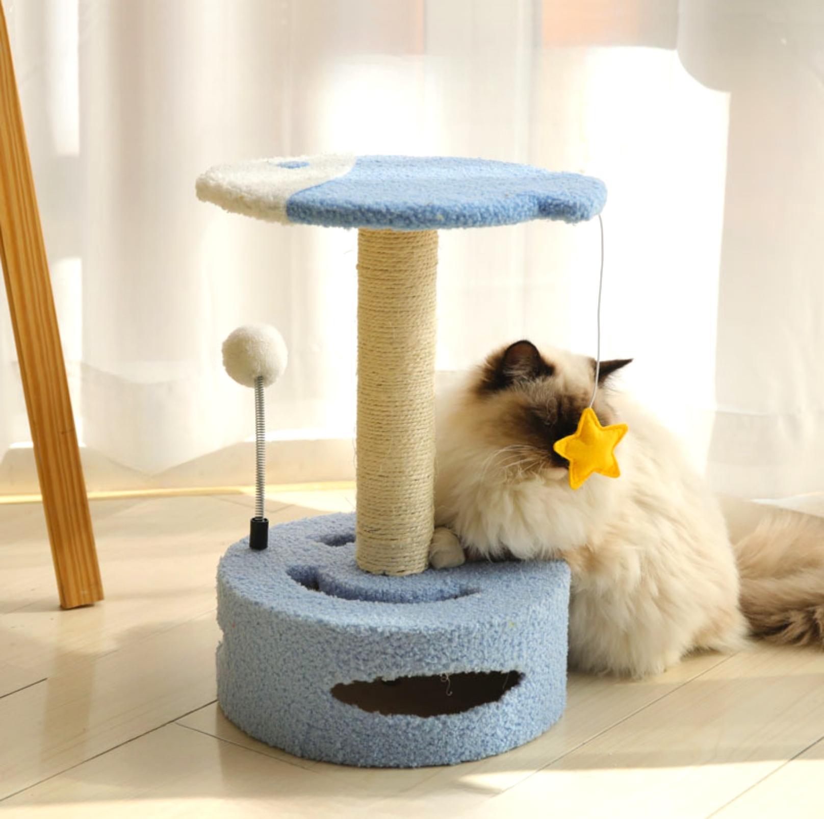 Cute Cartoon Style Small Cat Tree Scratching Post