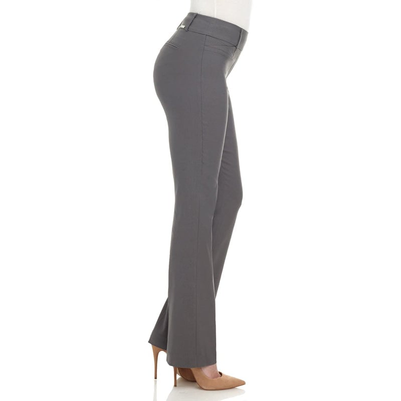 Women's Solid Ease In To Comfort Fit Barely Bootcut Stretch Pants