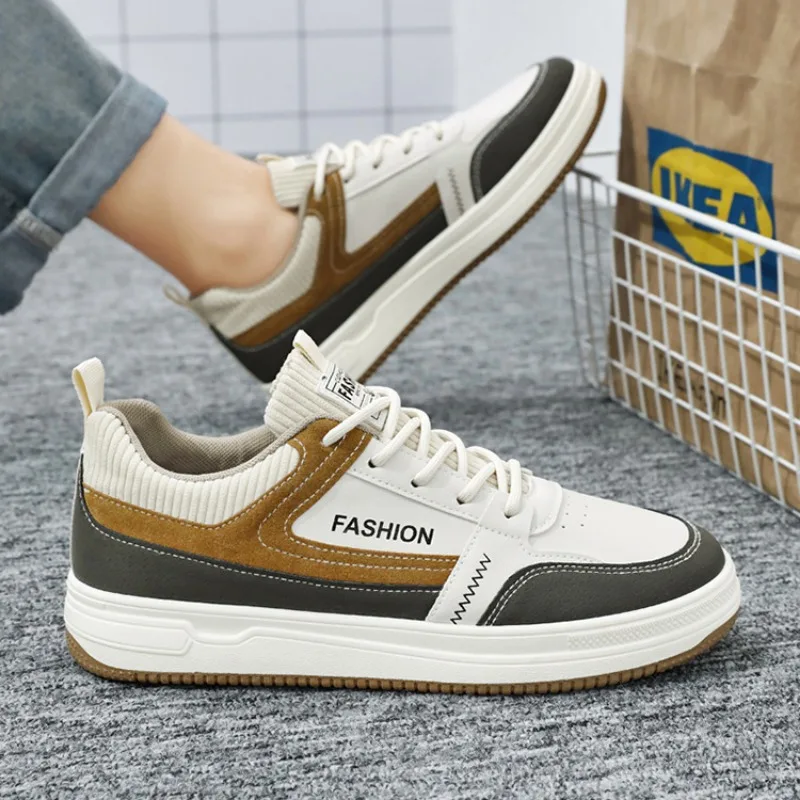 oxford Fashion Men's Sneakers Outdoor Lightweight Walking Shoes For Men Trend Casual Shoes Platform Vulcanized Shoes