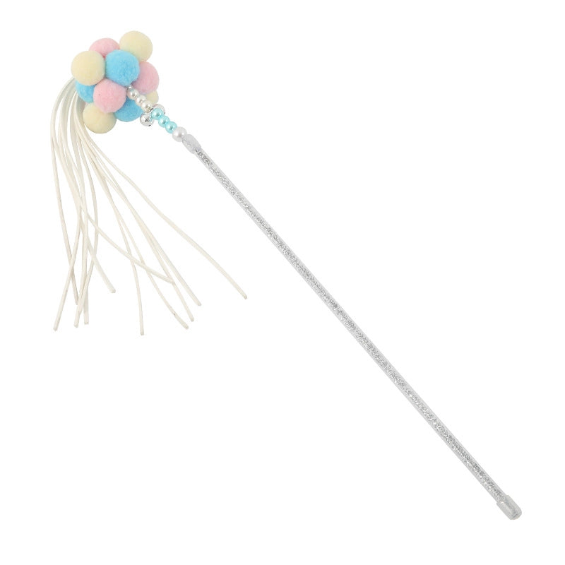 Upgrade Glue Suction Cup Steel Wire Rod Feather Tease Cat Stick Cat Self-Hi Relief Mi Toy Supplies