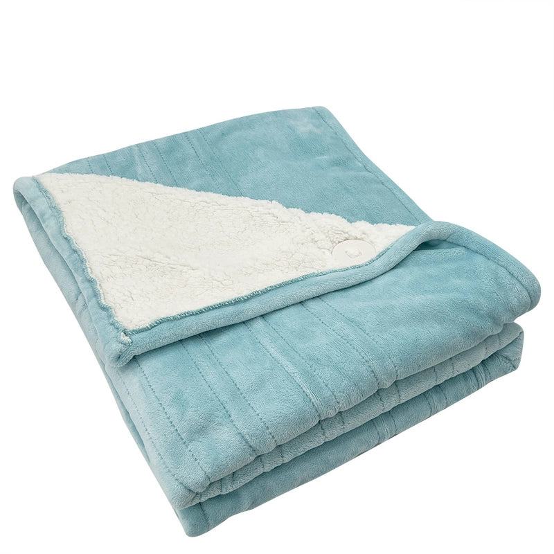Casual Solid Color Flannel Fabric Electric Blanket Bedding