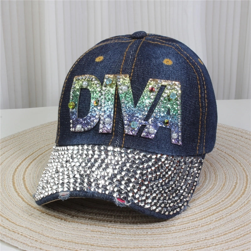 Unisex Streetwear Letter Usa Flower Curved Eaves Baseball Cap