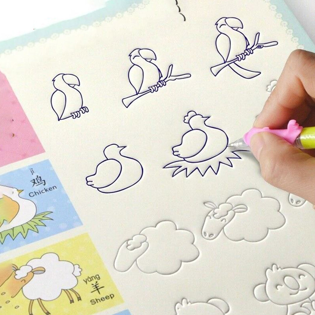 Magic Handwriting Practice Notebook For Kids