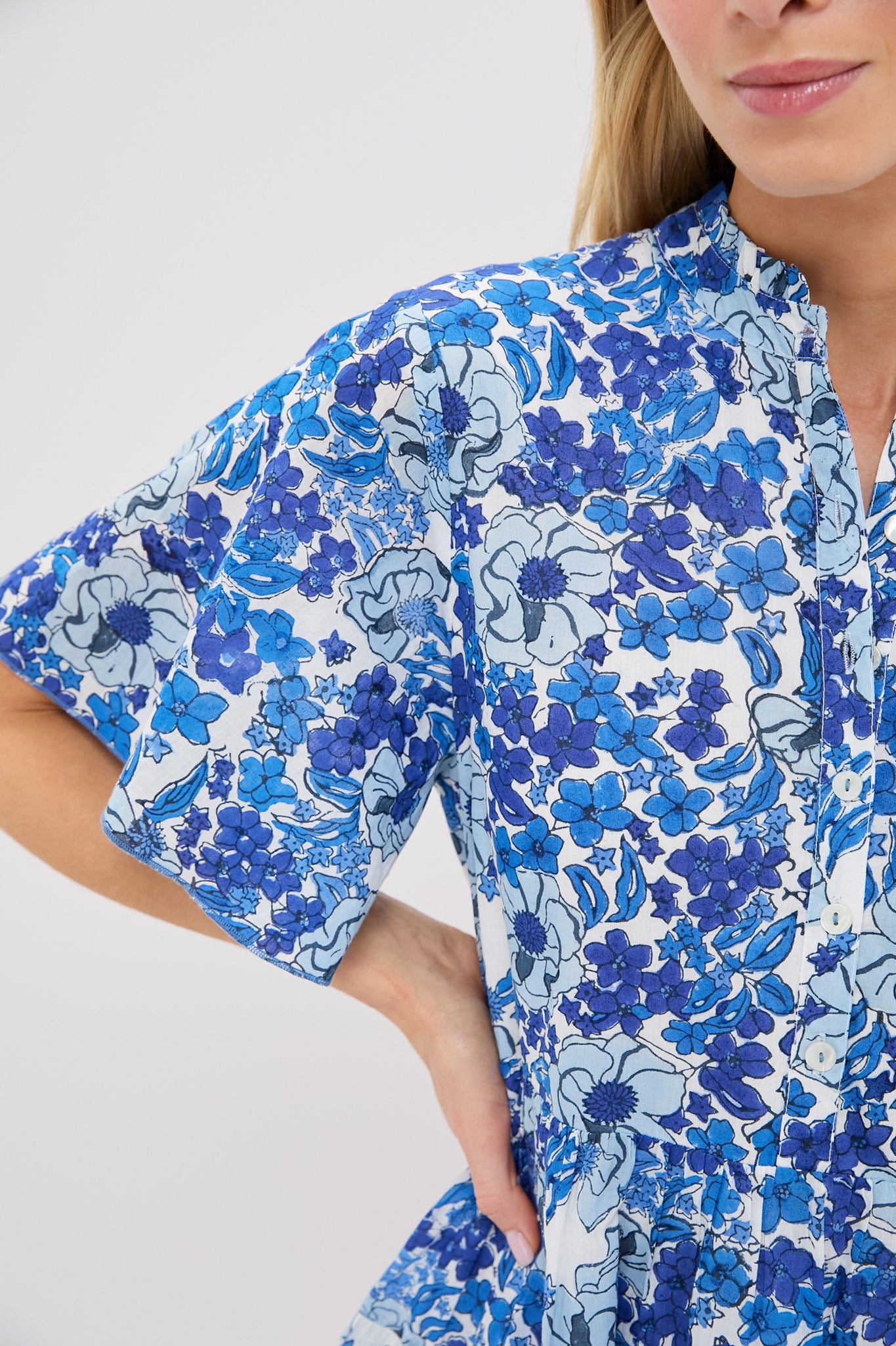 Exclusive Blue Nerano Vibeka Short Dress