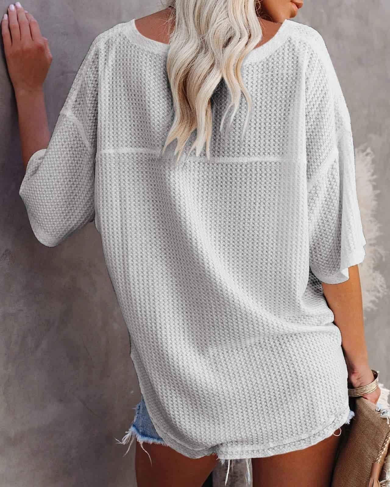 V-Neck Dolman Sleeve Top