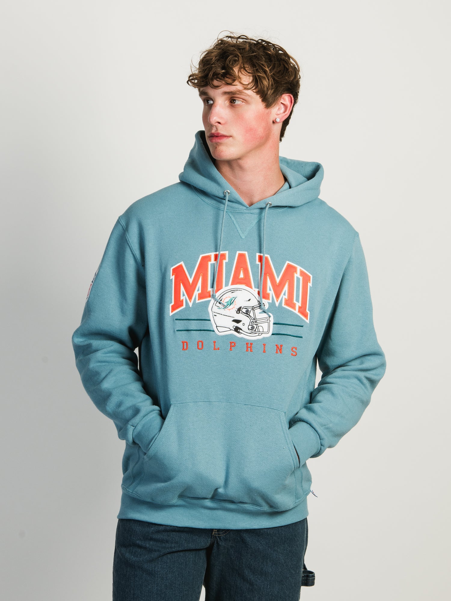 RUSSELL NFL MIAMI DOLPHINS CH PULLOVER HOODIE