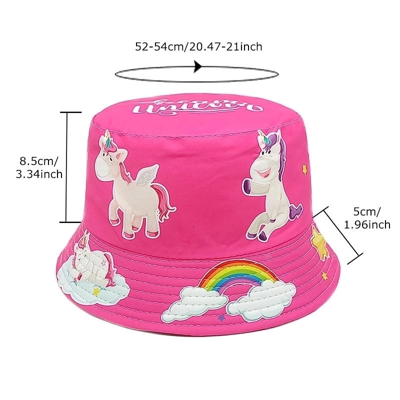 Girl's Cute Minimalist Printing Bucket Hat