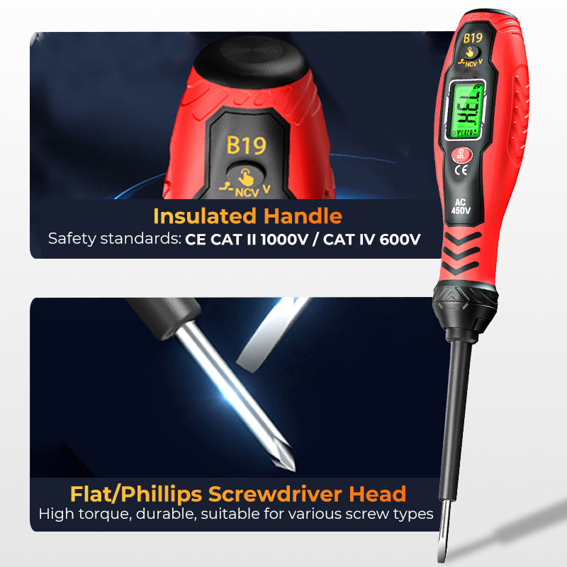 ✍️⚡Intelligent Non-Contact Voltage Tester - Safe & Efficient Electrician's Best Tool💡