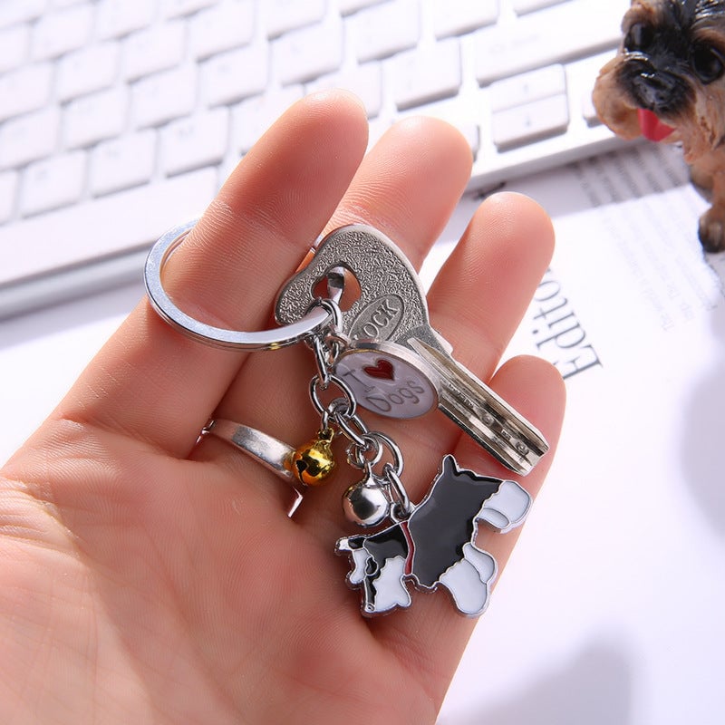 Personalized Dog Pattern Keychain