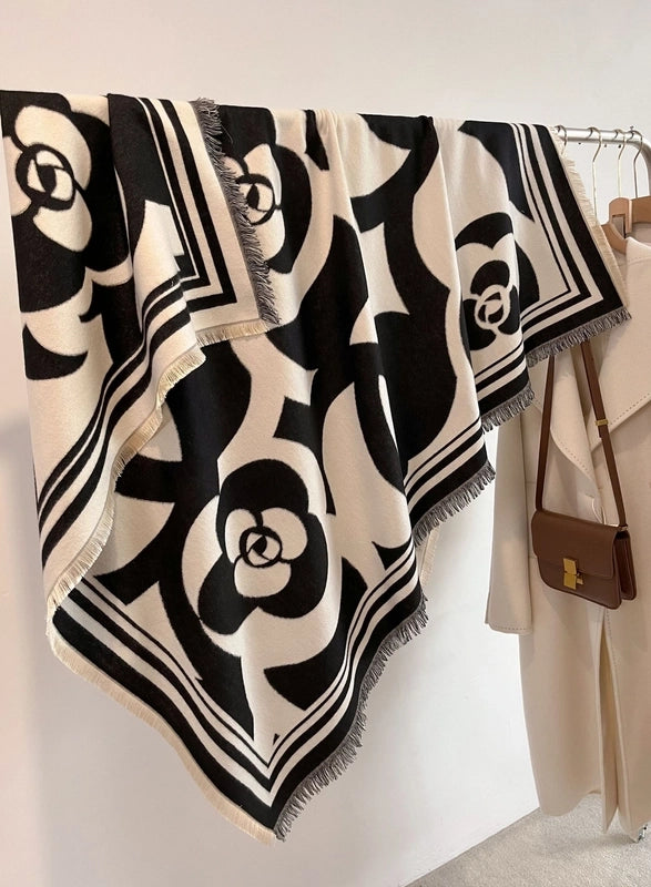 Women's Lady Geometric Imitation Cashmere Shawl