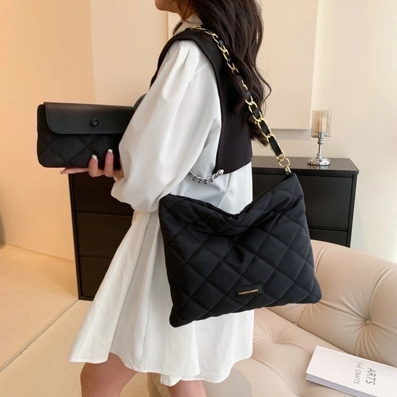 Women's All Seasons Nylon Basic Shoulder Bag Bag Sets