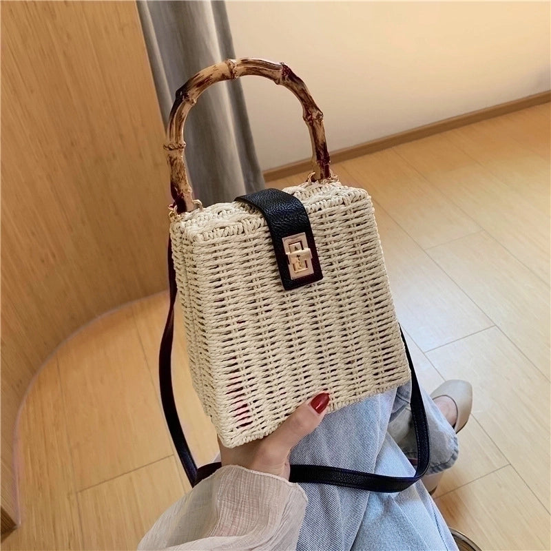Women's Small Spring&summer Straw Vintage Style Handbag