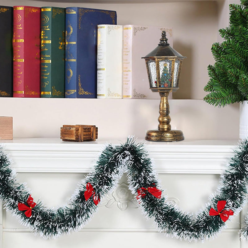 Kerstmis Lichtgevende Sneeuw Nachtlampje met Muziek