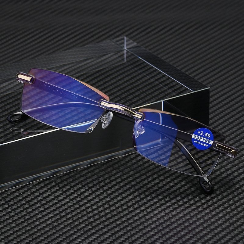 🔥HOT SALE 🔥 Sapphire High Hardness Anti-blue Progressive Far And Near Dual-Use Reading Glasses 🔥Buy 2 get Extra 10% OFF