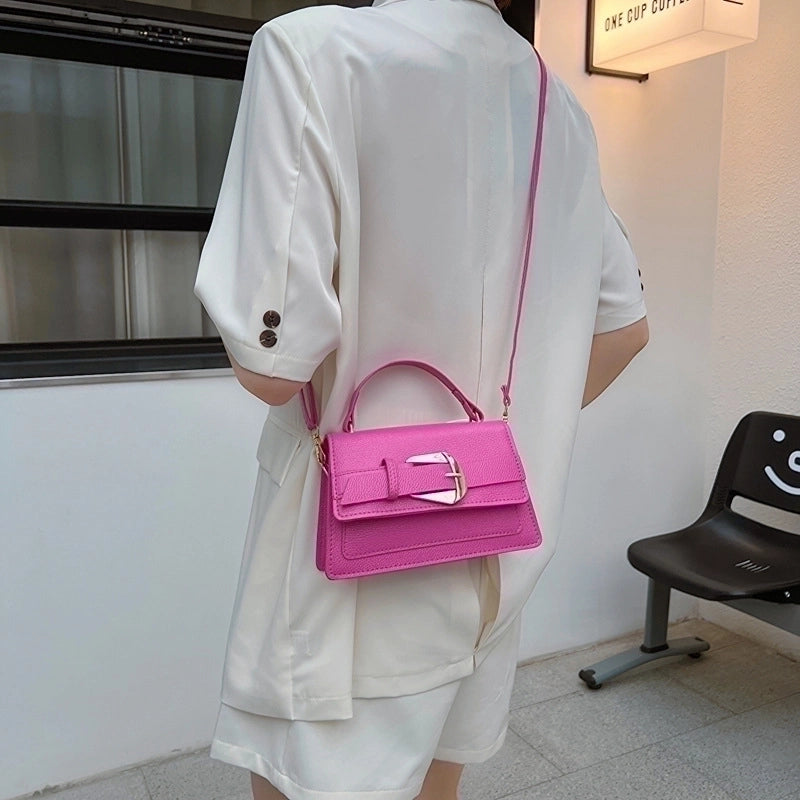 Women's Small All Seasons Pu Leather Elegant Square Bag